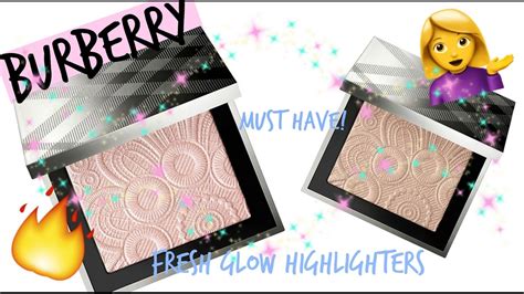 burberry fresh glow blush 试色|Burberry Fresh Glow • Highlighter Review & Swatches .